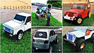 Cardboard jeep|zen car|Mahindra thar|yammah|cardboard gypsy |Diljit0️⃣0️⃣3️⃣1️⃣