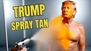 Donald Trump’s Hilarious Spray Tan Routine | AI Generated Trump Video