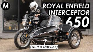 Riding A Royal Enfield Interceptor 650 SIDECAR At Watsonian Squire!