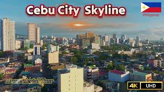 Cebu City Skyline Drone 4K