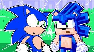 Sonic Meets Minecraft Sonic