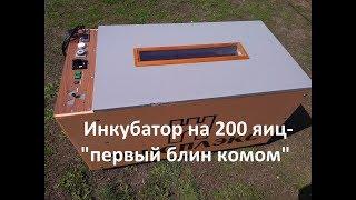 инкубатор на 200 яиц- первый блин комом...