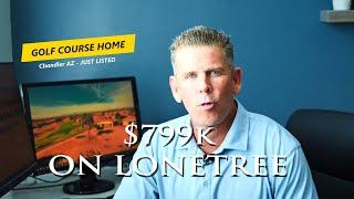 Chandler AZ Golf Course Home for 799k