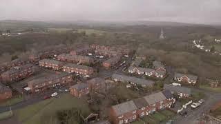 Aerial view of back o'th moss Heywood