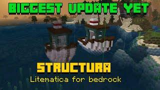 Structura's Biggest Update Ever!!! Litematica for bedrock