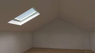 Homestyler how to make sloped roof with window