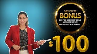 Get $100  Welcome Bonus Free - English | Free Welcome Bonus for Forex Trading