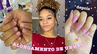 Alongamento de unhas *CASEIRO* - larah time