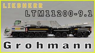 1/50 NZG LIEBHERR LTM11200-9.1 Grohmann 732/10 크레인모형 중장비모형 crane model 중장비차 크레인차 1200톤크레인 대형크레인