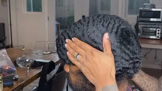 Deep wave hair unit transformation for my bro bday