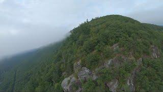 FPV cloud dive near Rattlesnake Cliffs