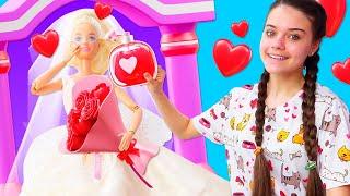 Кукла Барби готовится к свадьбе! Видео про игрушки для девочек с Barbie