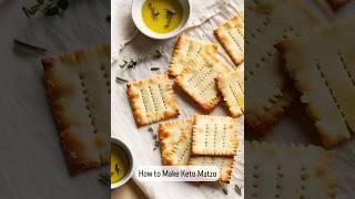 Make Easy Keto Matzo | Print recipe + 7 sacred-spiced options  #passover 