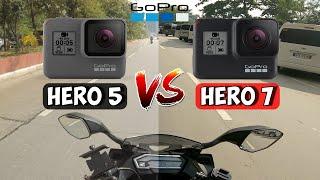 GoPro Hero 5 Black vs GoPro Hero 7 Black | Motovlogging perspective