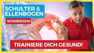 Schmerzen an Schulter und Ellenbogen ️ So trainierst du dich gesund!