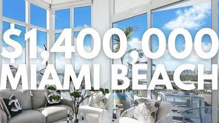 What $1,400,000 gets YOU in Miami | Miami Beach | Oceanfront Beach access | 2BD 2BA | Bel-Aire condo