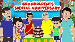 Grandparents Special Anniversary | Anniversary Special | Moral Stories | Animated | English Cartoon