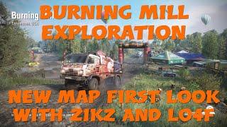 SnowRunner Season 7 Burning Mill New Map Exploration With Zikz And Lo4f