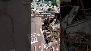 Church Steeple, Buildings Damaged In Rome, New York Tornado