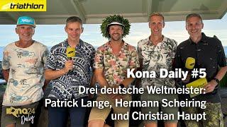 Drei deutsche Weltmeister: Patrick Lange, Hermann Scheiring und Christian Haupt | Kona Daily #5