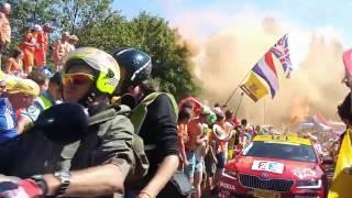 TOUR DE FRANCE ambiance alpe d'huez virage des hollandais virage n°7...