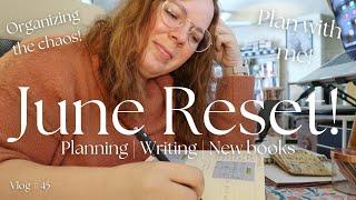 June Reset | Plan with me! | Planning, writing, and new writing books | Vlog 45 2025