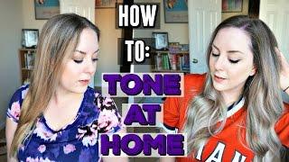 How To: Tone Your Hair at Home | PURPLE SHAMPOO 101 | MakeupByMegB