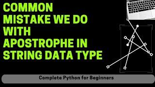 How to store string data which contains an apostrophe in Python? Use of str() and float()