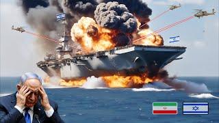 20 minutes ago! Israeli Aircraft Carrier Suddenly Attacked by Iranian KA-52 Helicopters