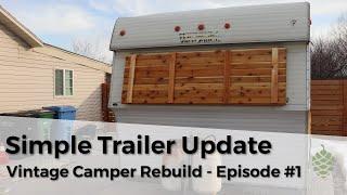 Updated Front Window and Painting Cabinets - Episode #1 Trailer Remodel