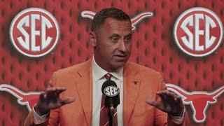 Texas Head Coach Steve Sarkisian breakout session at SEC football media days 2024