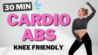 30 Min STANDING ABS CARDIO for Ab Lines, Small Waist & Flat BellyKNEE FRIENDLYNO JUMPING