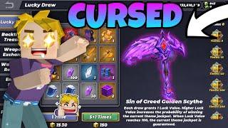 New "CURSED SCYTHE" in SkyBlock Blockman go 