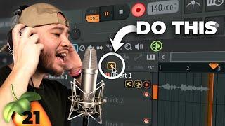 HOW TO RECORD VOCALS in FL Studio 21 in 4 Minutes! (super easy)