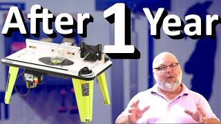 Ryobi Router Table Review after one year.