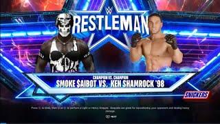 SMOKE SAIBOT VS KEN SHAMROCK EXTREME RULES MATCH!! {WWE 2K24 GAMEPLAY}