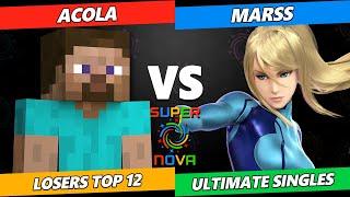 Supernova 2024 - Acola (Steve) Vs. Marss (ZSS) Smash Ultimate Tournament