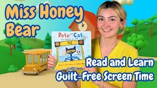 Speech Therapist Reads "Pete The Cat: The Wheels on the Bus" | Early Language Skills | Read Aloud