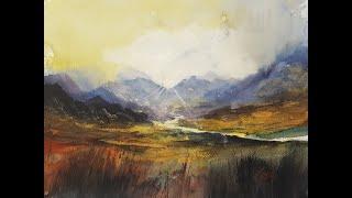 Painting Scotland in Watercolour | Sunrise in the Highands Painted Fast & Loose