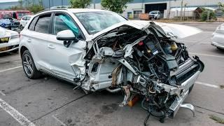 Totally Destroyed AUDI Q7 Car Repaired by Professional Mechanic | by @Garage Master UA