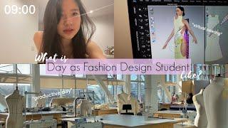 a productive day in my life as fashion design student - uni vlog 