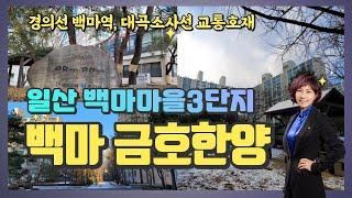 일산 백마금호한양아파트,백마역,대곡소사선호재,백마학원가_월드신뢰 TV_안순옥 공인중개사_is103