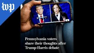 Pennsylvania voters share thoughts after Trump-Harris debate