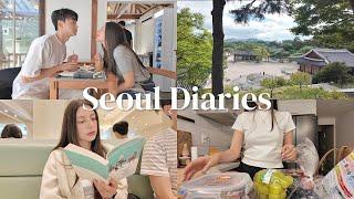 a weekend in seoul with my husbandl | cafe date, grocery shopping, eating GOOD