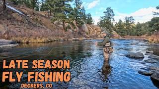 Fly Fishing the South Platte River near Deckers, CO Late Season