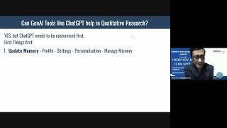 AI tools in Qualitative Research  | FDP 2025 | Anjan Chakraborty