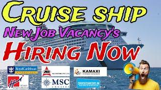 Cruise Ship Company’s Hiring Now_New Job Vacancy’s _Apply Now