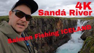 --SANDÁ RIVER- -SALMON FISHING IN ICELAND.