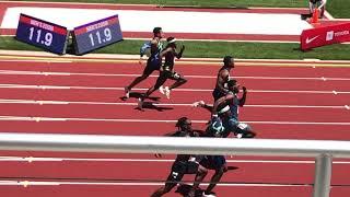 Men's 200m: 2021 U.S. Olympic T & F Trials 1st Round, Heat 2 (Isiah Young 20.21, Bednarek, Lyles, Mo