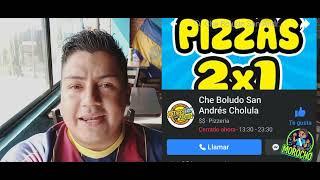 100 PIZZAS DIFERENTES  hay de CHAPULIN y más de 200 bebidas en el CHE BOLUDO